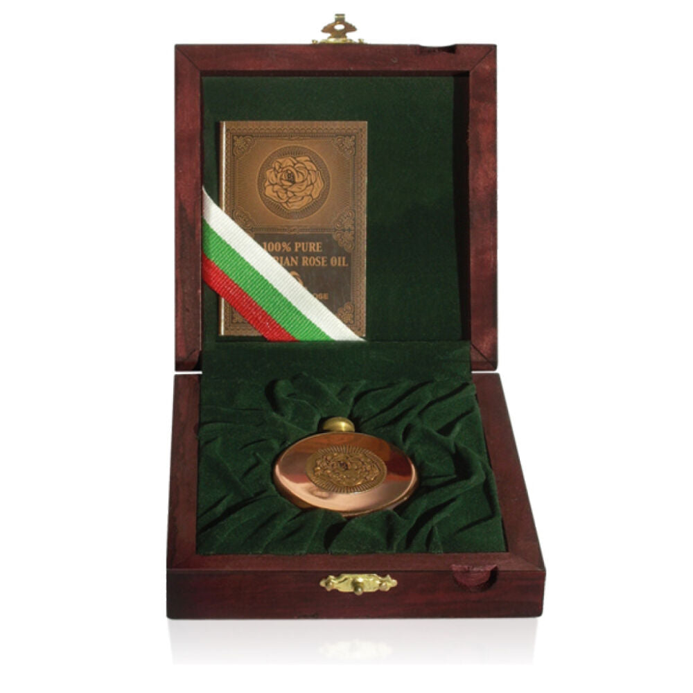 Натуральна трояндова олія в мідному конкумі від Bulgarian Rose 5 гр