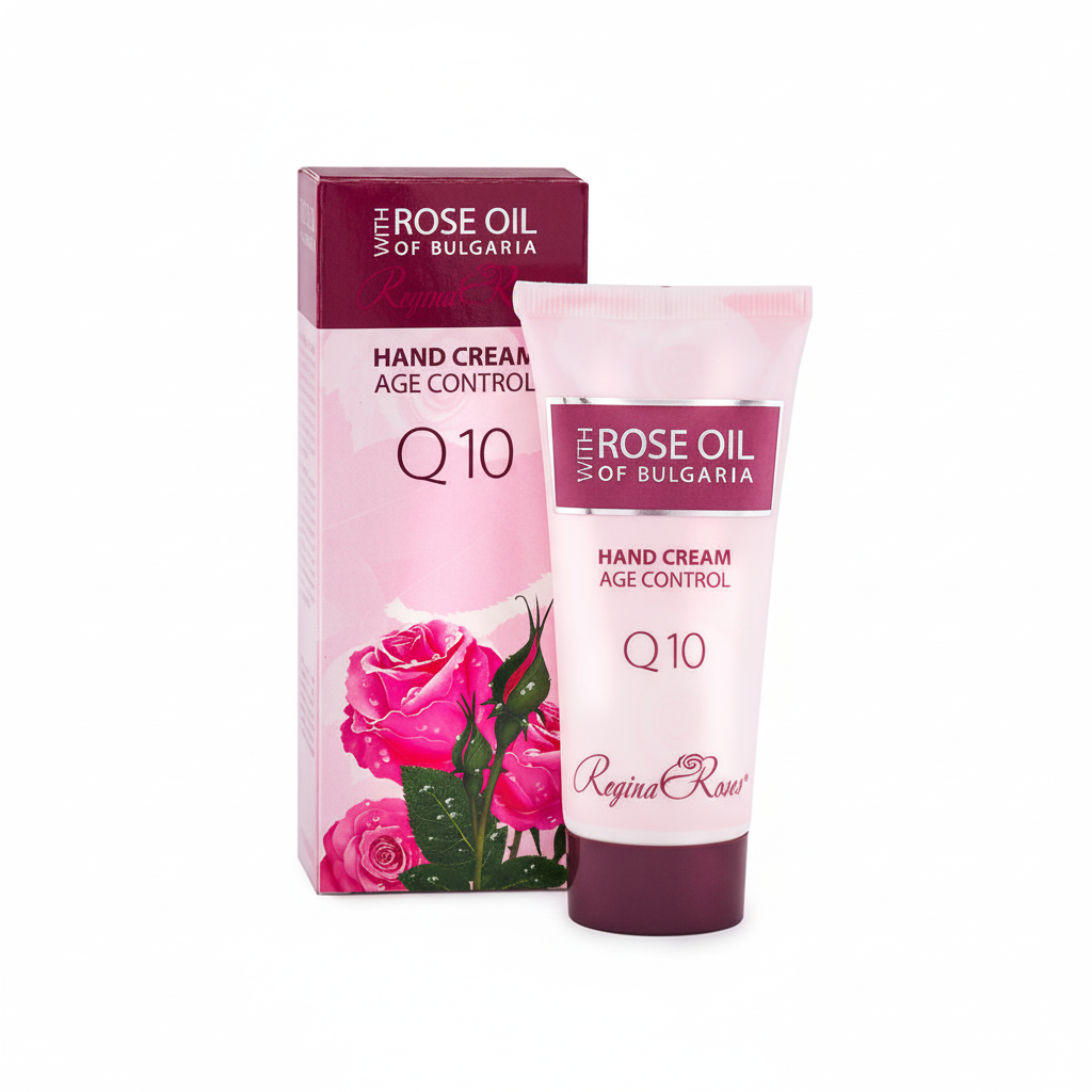 Крем для рук віковий контроль з Q10 та трояндовою олією Regina Roses від BioFresh 50 мл