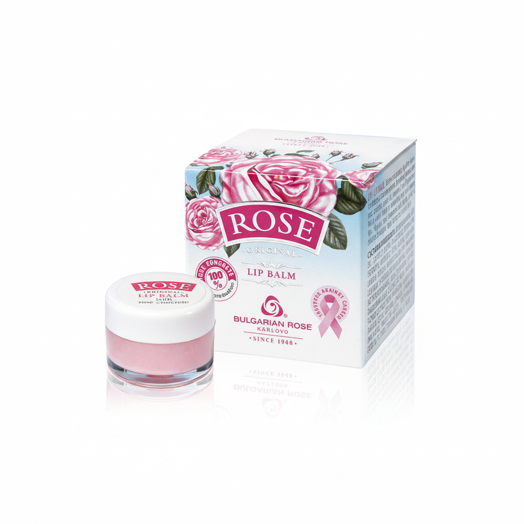 Бальзам для губ Rose Original з конкретом троянди та какао від Bulgarian Rose 5 г