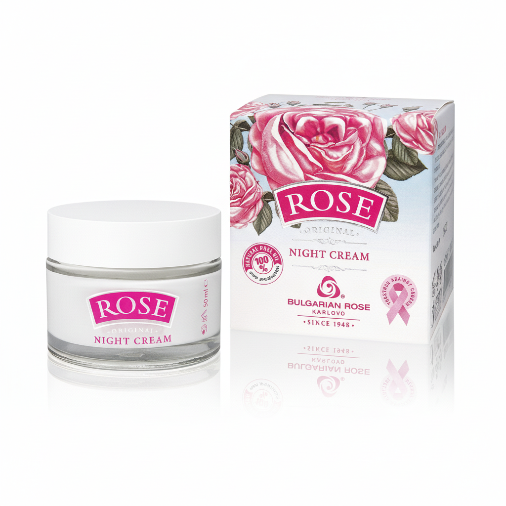 Нічний крем для обличчя Rose Original від Bulgarian Rose 50 мл