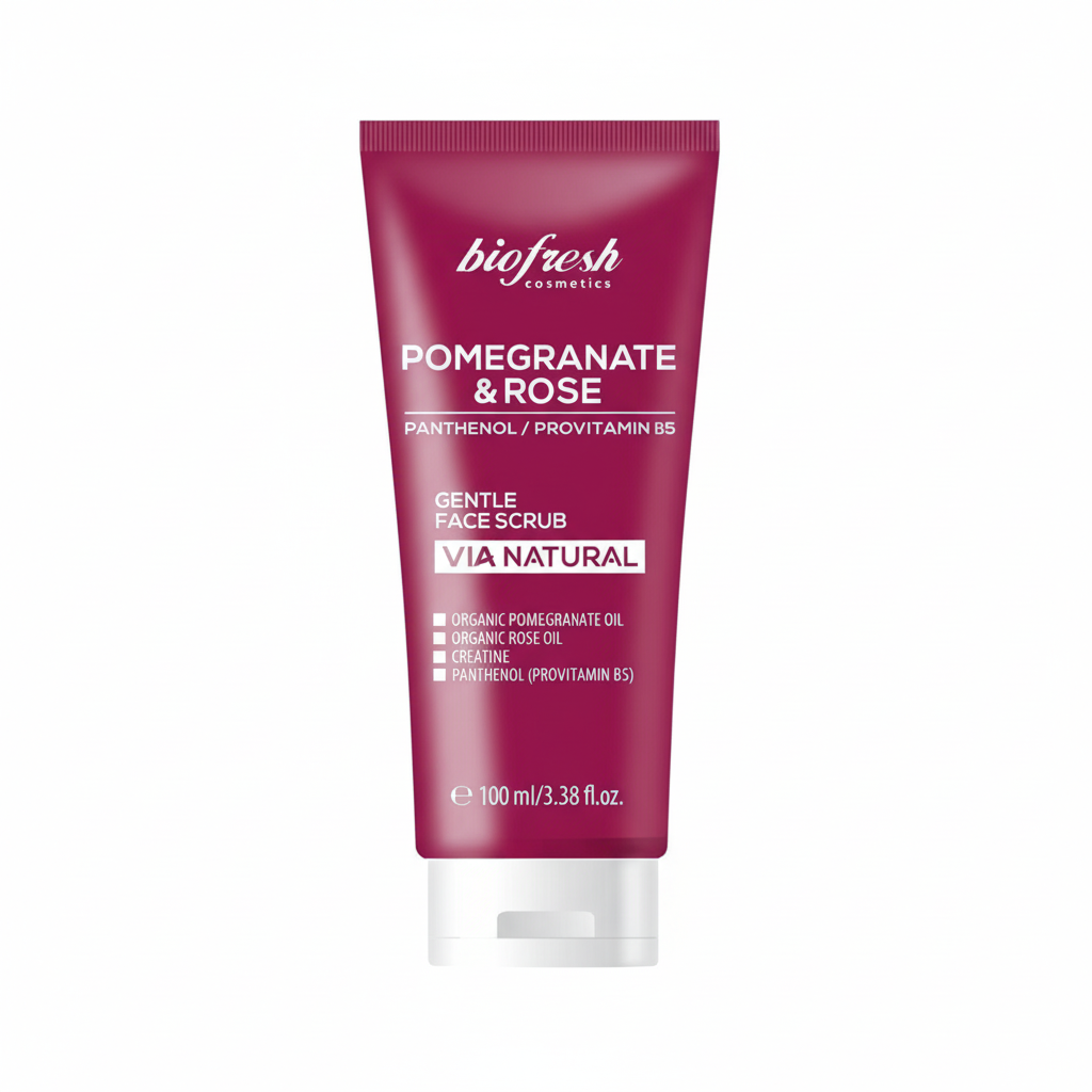 Pomegranate & Rose Gentle Face Scrub - квадратний формат