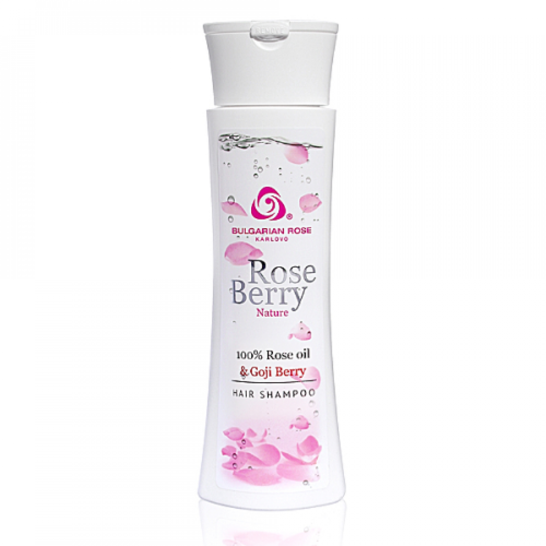 Шампунь Rose Berry Nature з трояндовою олією та ягодами годжі від Bulgarian Rose 200 мл