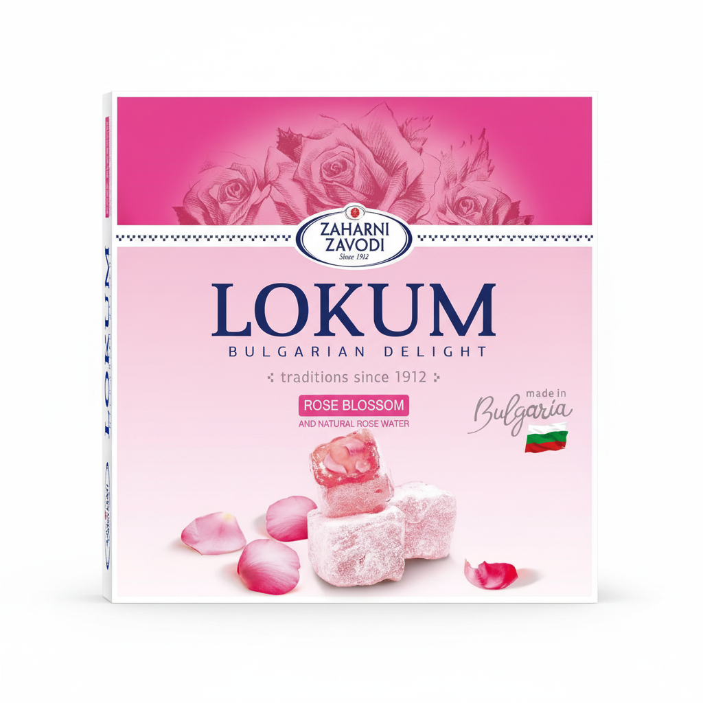 Zaharni Zavodi Lokum Rose Blossom - квадратний формат