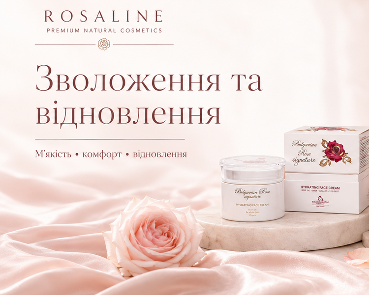 Зволоження та відновлення Rosaline: креми для м’якості, комфорту та сяйва шкіри.
