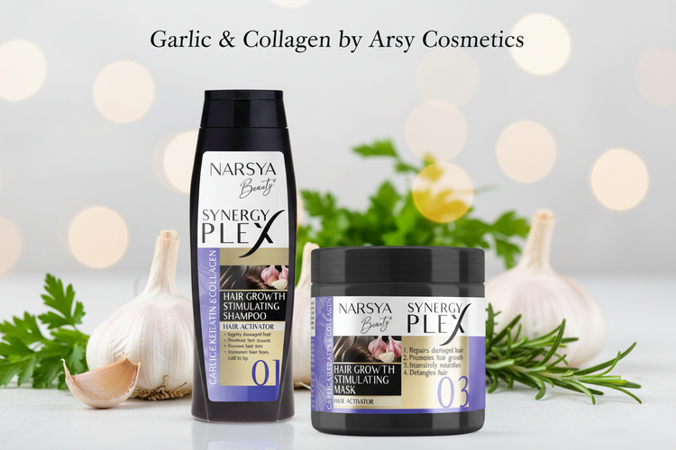 Колекція Garlic & Collagen — зміцнення волосся Arsy Cosmetics від RosaLine