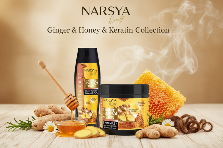 Серія Ginger & Honey & Keratin — косметика для волосся з імбиром, медом та кератином від Arsy Cosmetics