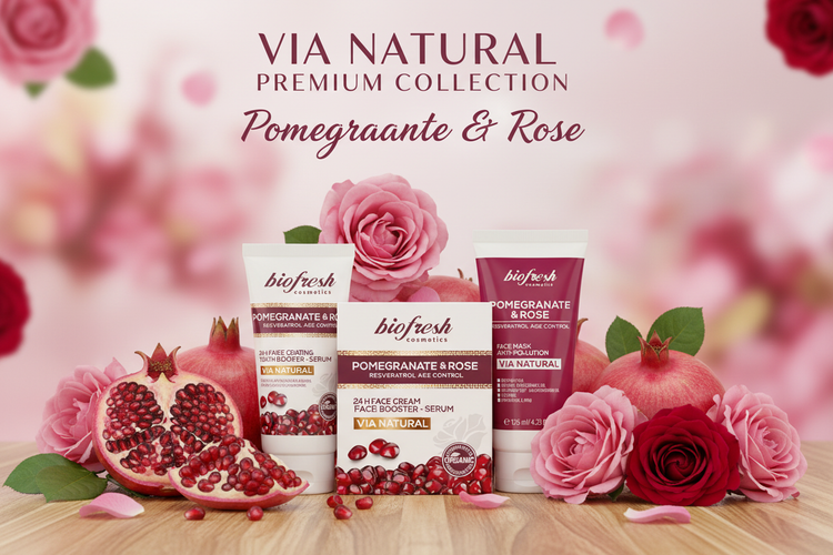 Колекція Via Natural Pomegranate and Rose — гранат і троянда Biofresh від RosaLine