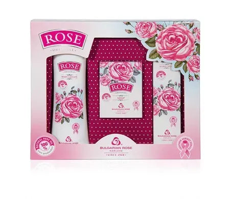 Подарунковий набір Rose Original Bulgarian Rose: лосьйон, крем для рук і крем-мило