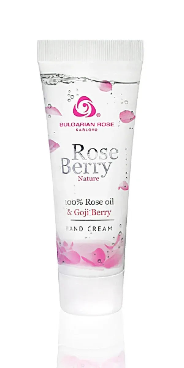 Крем для рук Rose Berry Nature з трояндовою олією та ягодами годжі від Bulgarian Rose 75 мл
