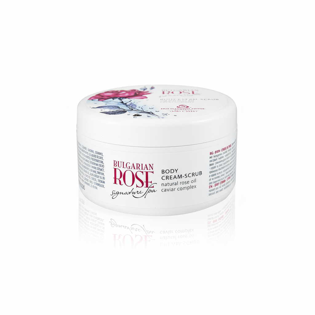 Bulgarian Rose Signature Spa Body Cream-Scrub - квадратний формат