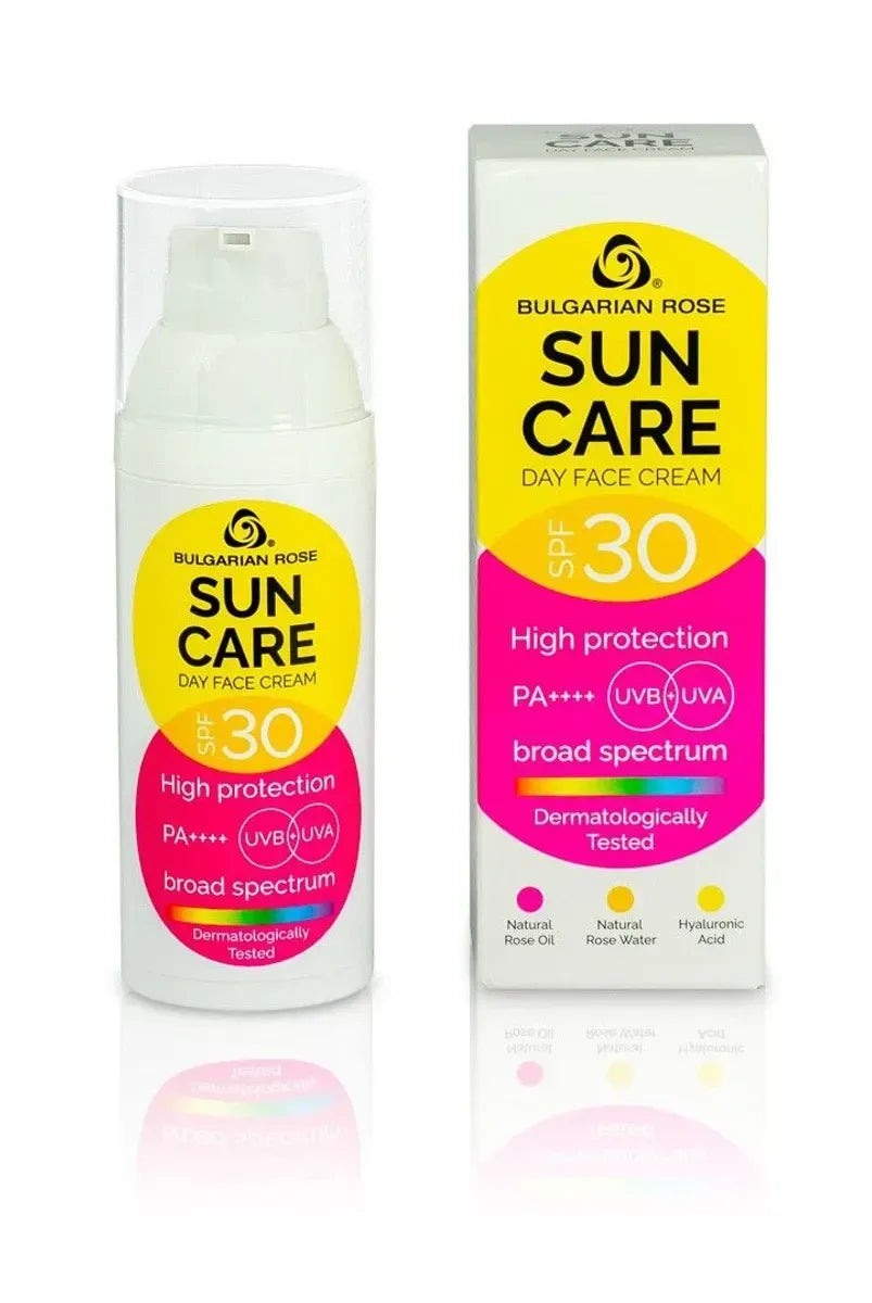 Денний крем для обличчя Sun Care SPF 30 Bulgarian Rose Karlovo 50 мл
