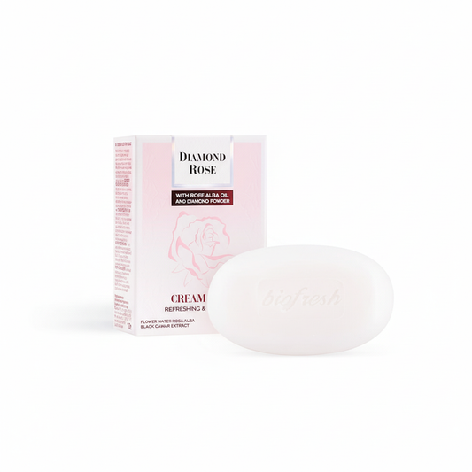 Diamond Rose Cream Soap з упаковкою - квадратний формат
