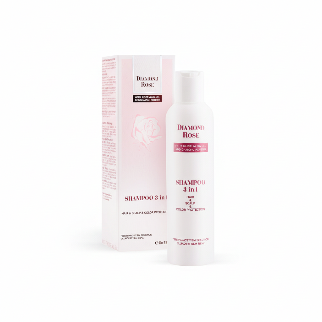 Diamond Rose Shampoo 3 in 1 з упаковкою - квадратний формат