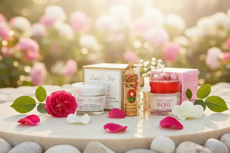 Натуральна болгарська косметика з трояндовою олією на головній сторінці