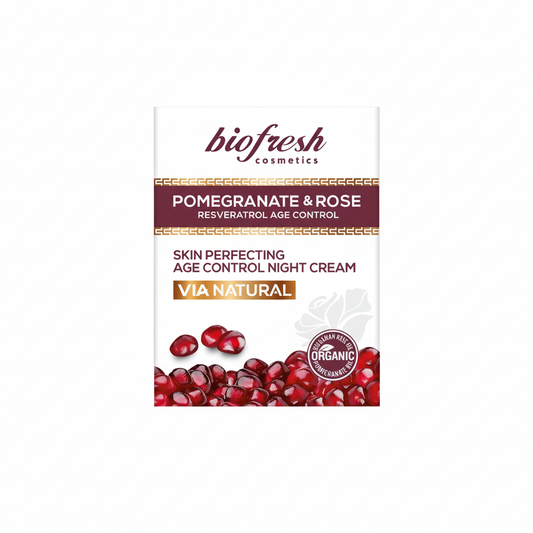 Відновлюючий нічний крем Via Natural Pomegranate and Rose від BioFresh 50 мл
