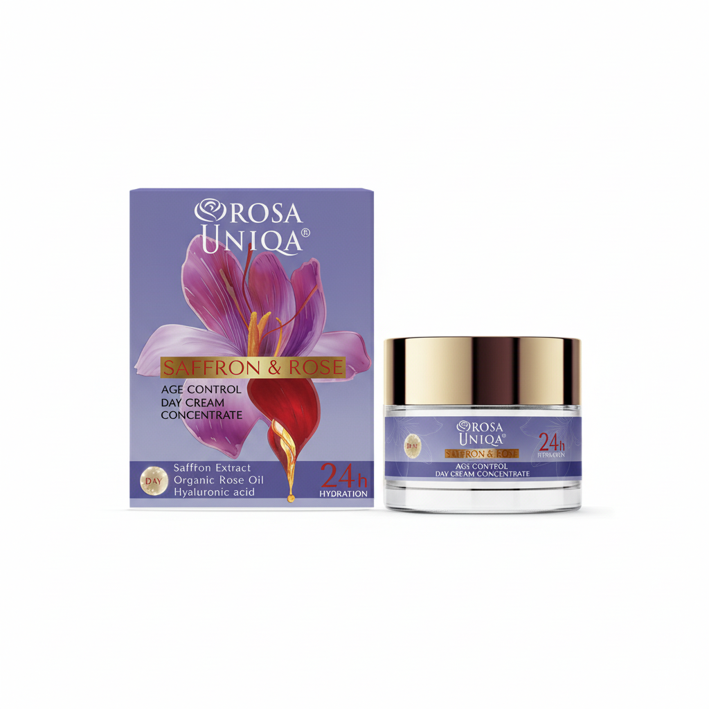 Денний крем для обличчя Rosa Uniq & Saffron від Arsy Cosmetics 50 мл