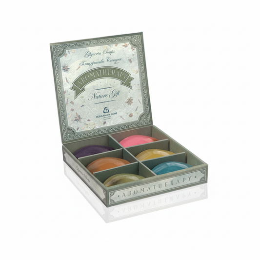 Комплект гліцеринового мила Ароматерапія 6 шт з ефірними оліями Bulgarian Rose