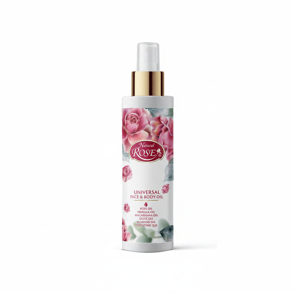 Олія для обличчя і тіла Natural Rose Q10 від Arsy Cosmetics 200 мл