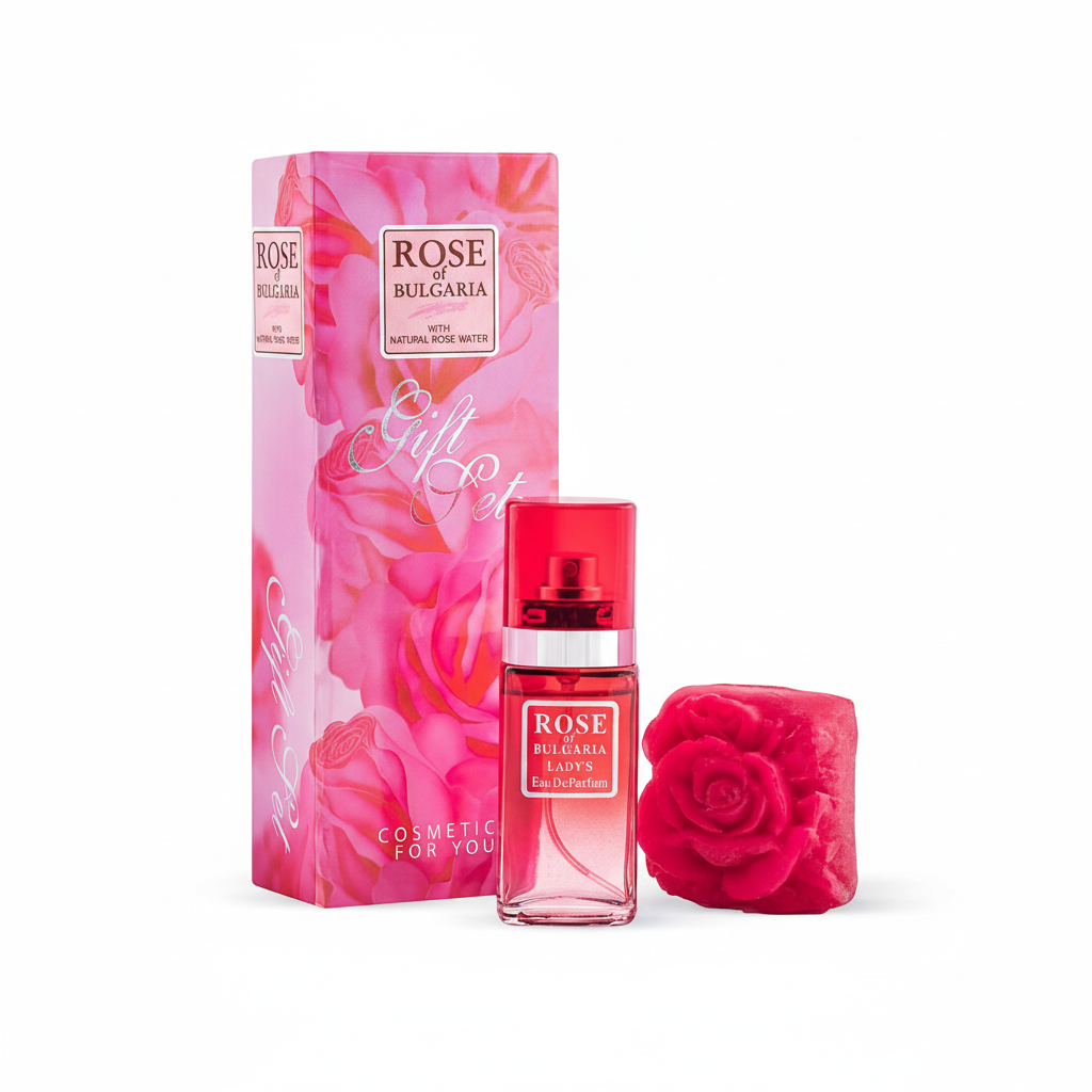 Подарунковий набір Rose of Bulgaria: Парфуми та Мило від BioFresh