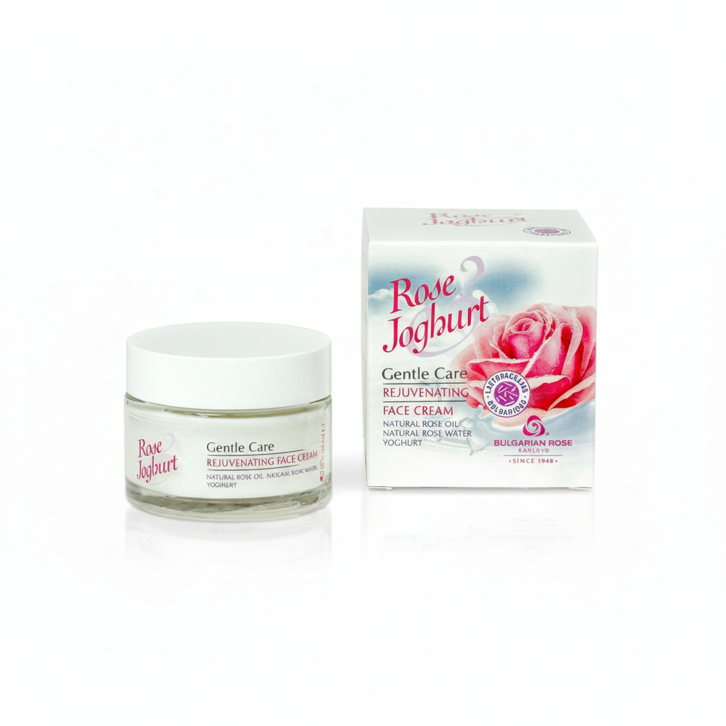 Омолоджуючий крем для обличчя Rose Joghurt від Bulgarian Rose 50 мл