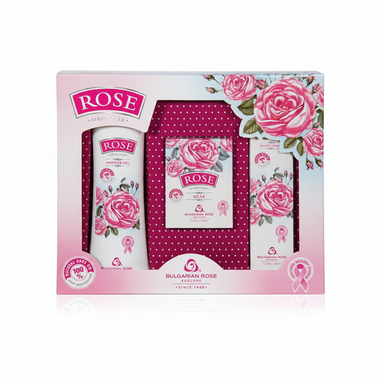 Подарунковий набір Rose Original від Bulgarian Rose (гель для душу, крем для рук, мило)