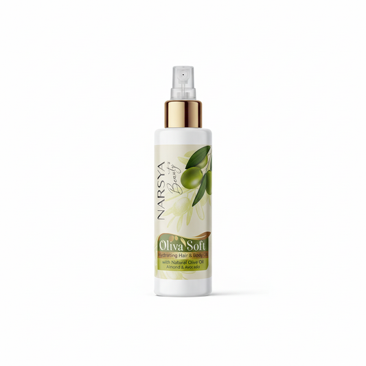 Oliva Soft Narsya Beauty Hair & Body Oil - квадратний формат