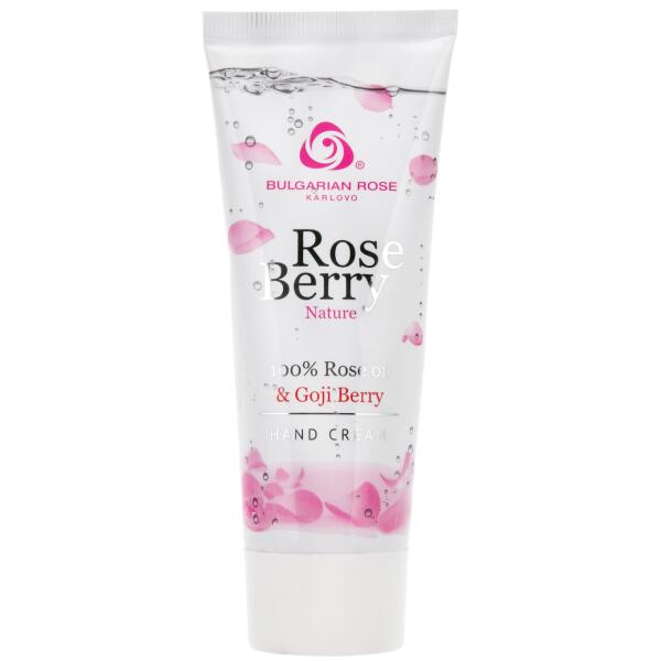 Поживний крем для рук і нігтів Rose Berry Nature від Bulgarian Rose 75 мл