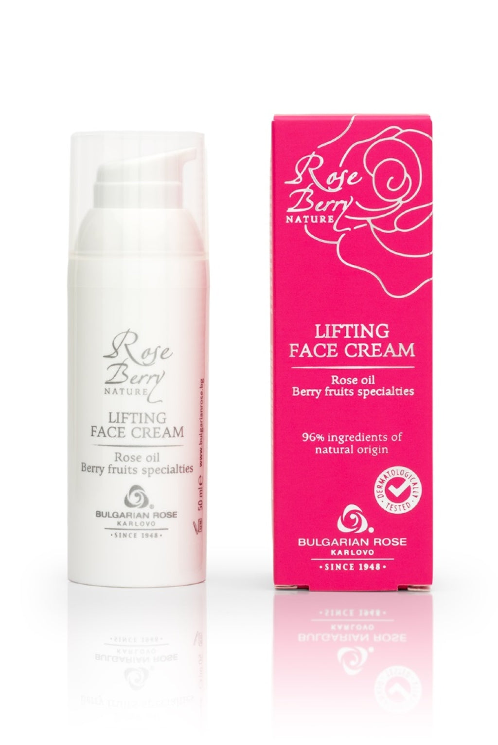 Ліфтинг-крем для обличчя Rose Berry Nature від Bulgarian Rose 50 мл