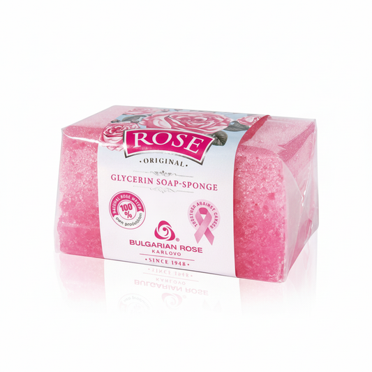 Rose Original Glycerin Soap-Sponge - квадратний формат